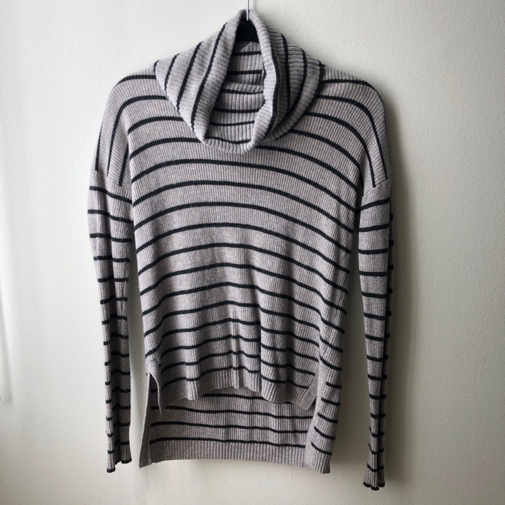 MADEWELL GREY TURTLENECK SWEATER